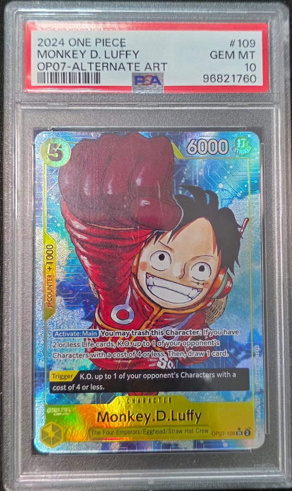 Monkey.D.Luffy (109) (Parallel) PSA 10