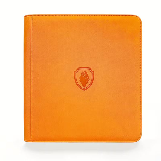 Binder 4x3 con ziper 480 espacios naranja