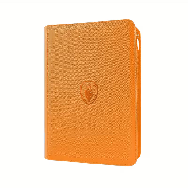 Binder 3x3 con ziper naranja