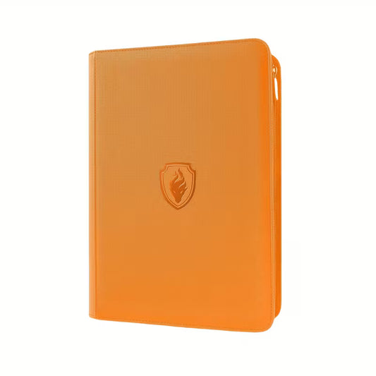 Binder 3x3 con ziper naranja
