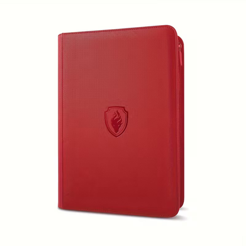 Binder 3x3 con ziper Rojo