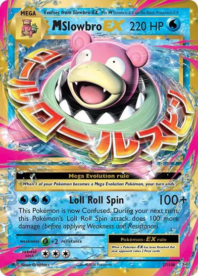 M Slowbro EX Evolutions Ultra Rare 27/108