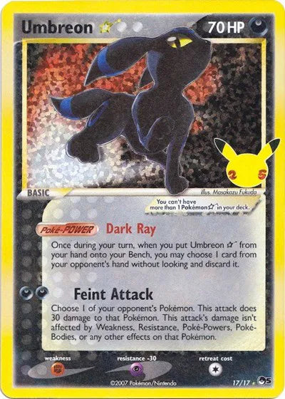 Umbreon Gold Star Celebrations: Classic Collection Classic Collection 17/17
