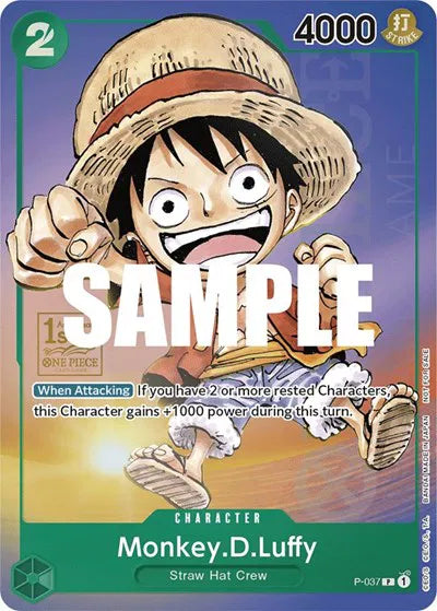 Monkey.D.Luffy (037) (1st Anniversary Tournament) One Piece Promotion Cards PR P-037