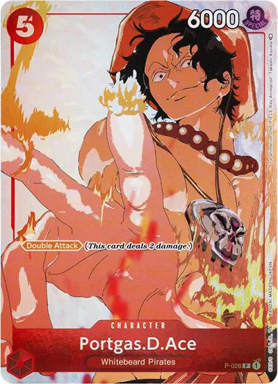 Portgas.D.Ace (Gift Collection 2023) One Piece Promotion Cards PR P-028