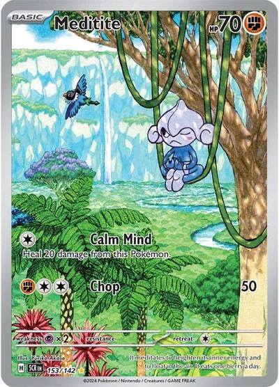 Meditite Stellar Crown Illustration Rare 153/142