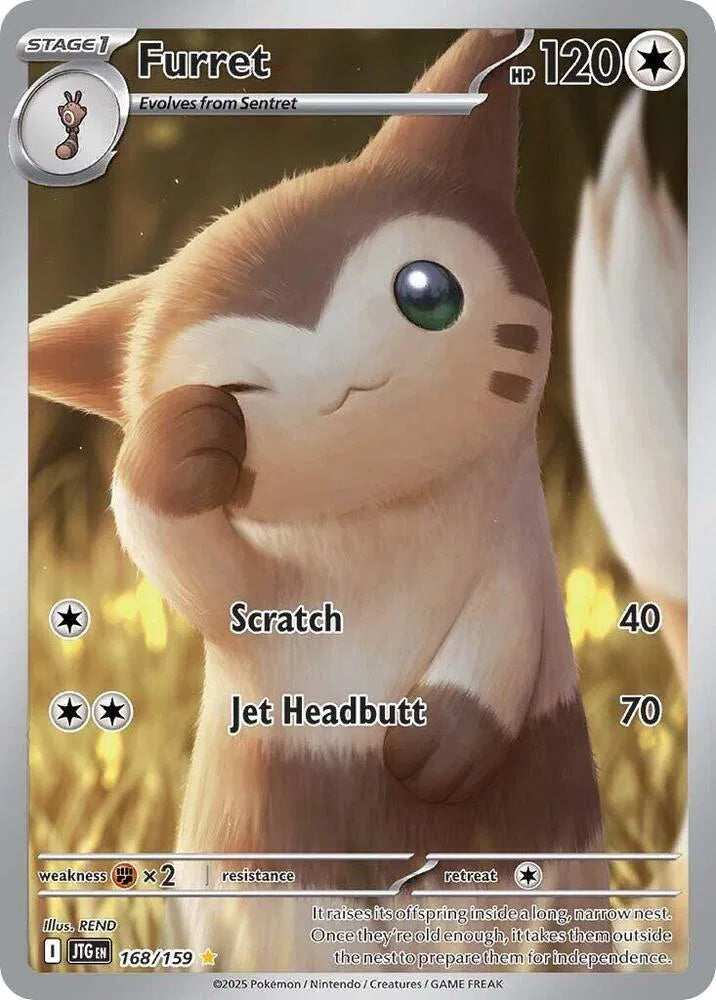 Furret Journey Together Illustration Rare 168/159