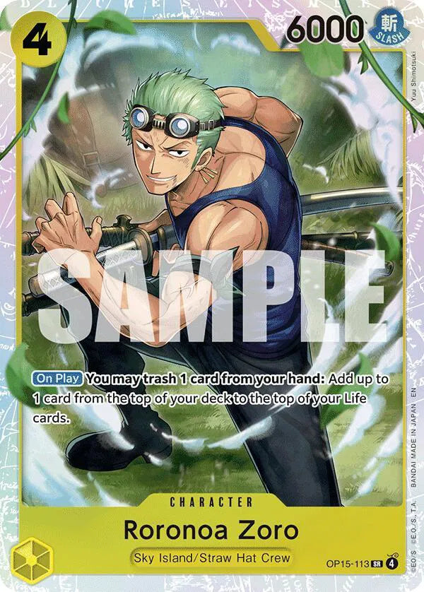 Roronoa Zoro (OP15-113) Adventure on Kami's Island SR OP15-113