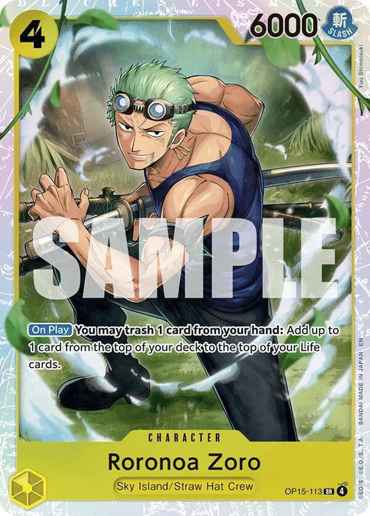 Roronoa Zoro (OP15-113) Adventure on Kami's Island SR OP15-113