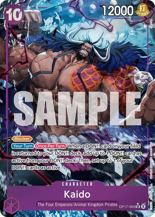 Kaido (062) (Alternate Art) The World's Strongest Warriors SR OP17-062