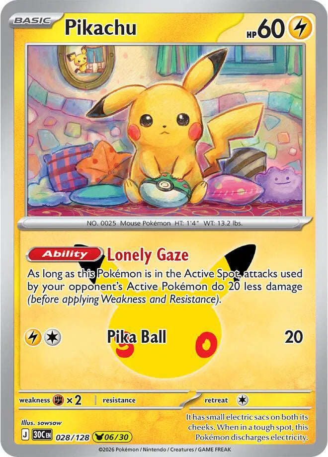 Pikachu 30th Celebration None 028/128