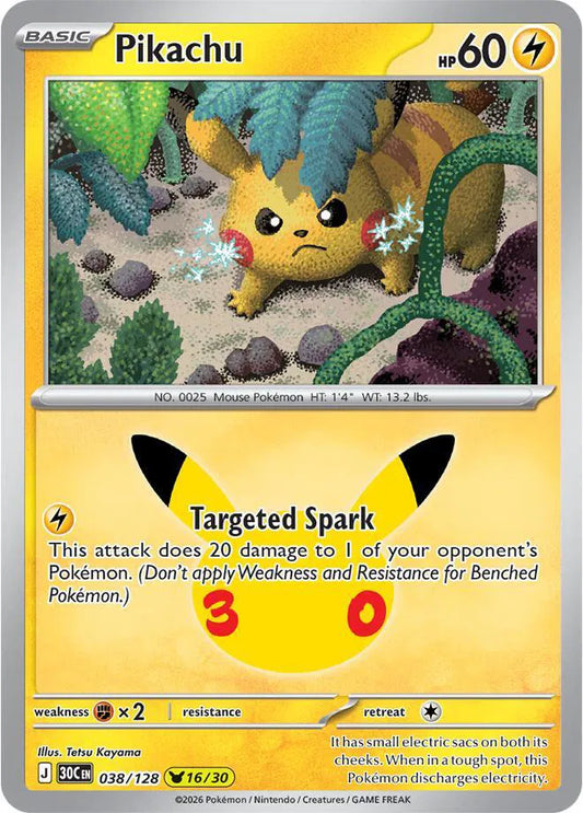 Pikachu 30th Celebration None 038/128