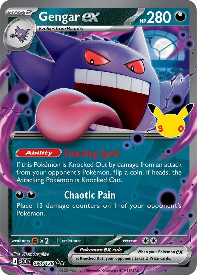 Gengar ex 30th Celebration 090/128