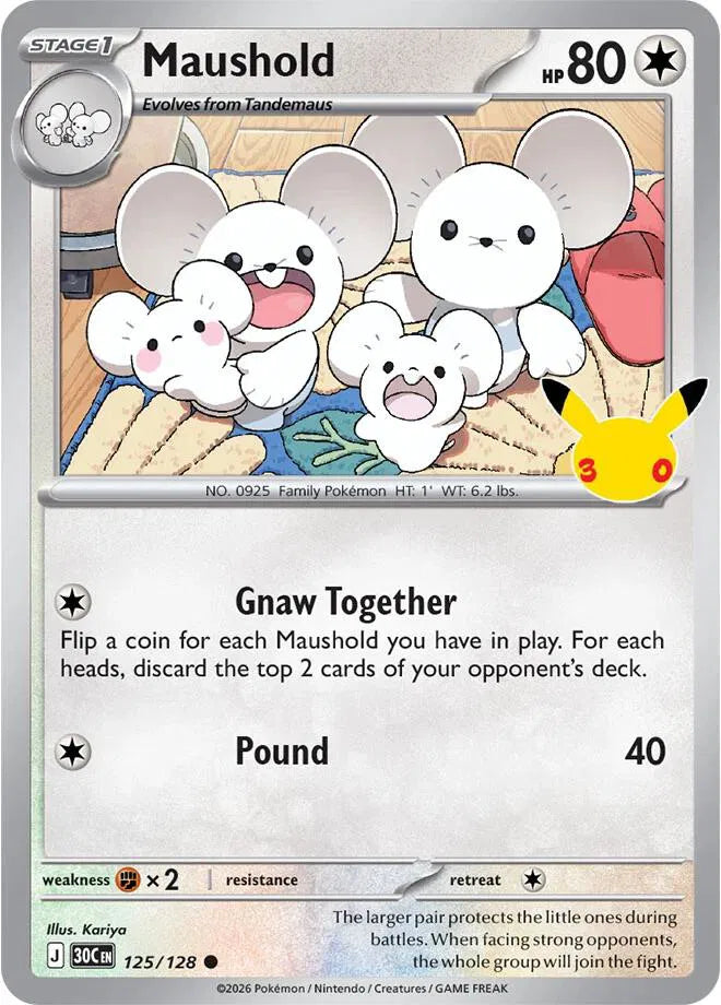 Maushold 30th Celebration holofoil 125/128