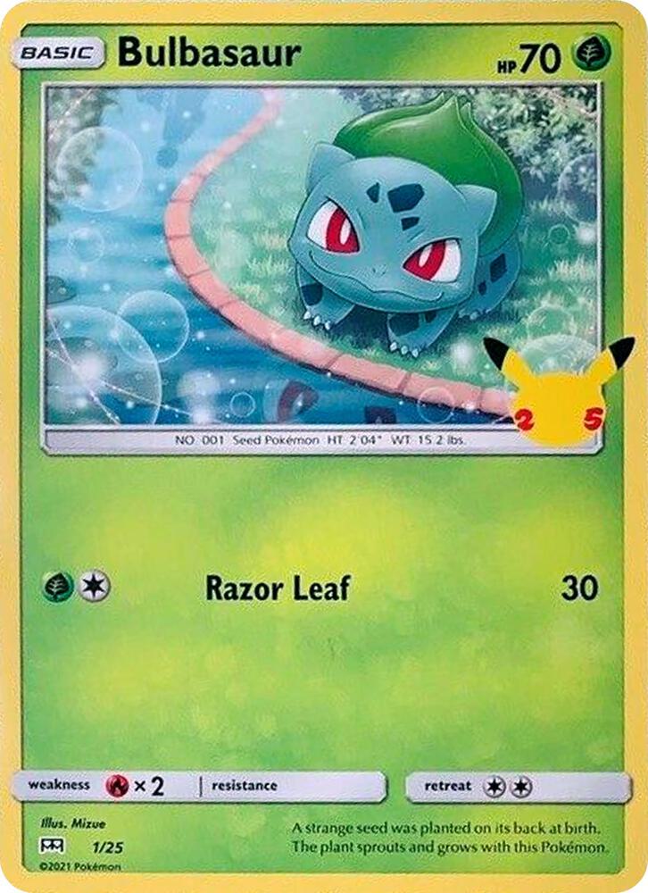 Bulbasaur - 1/25 - McDonald's 25th Anniversary Promos (M21)