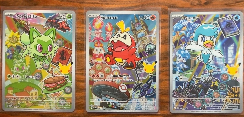 Pokemon First Partner Ilustración Colección Serie 3 GEN 9 Paldea Starters Set