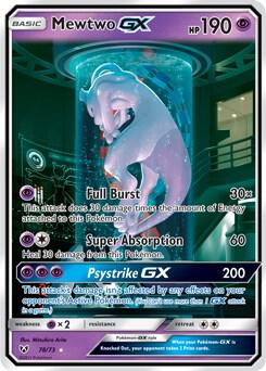 Mewtwo GX (Secret Shining) - Shining Legends (SHL) lightly play