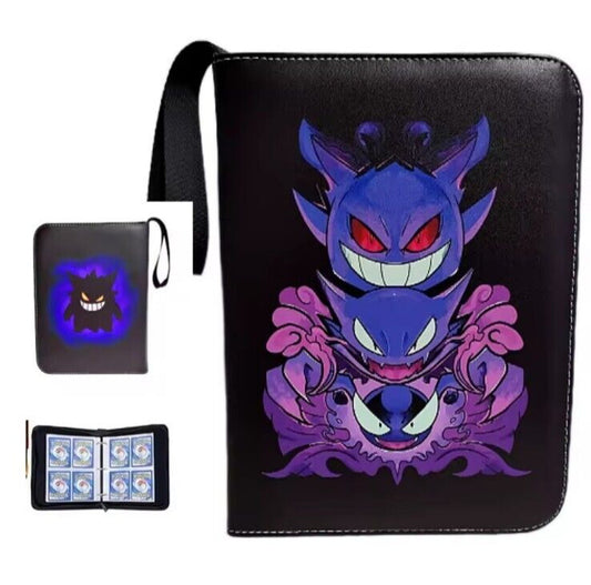 Binder de Gengar 400 cartas con ziper de cuerina