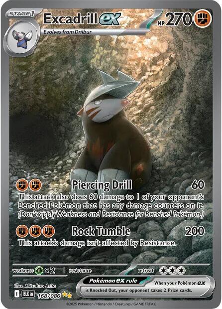 Excadrill ex - 168/086 - SV: Black Bolt (BLK)