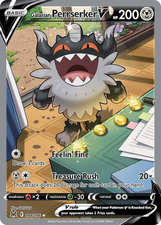 Galarian Perrserker V (Alternate Full Art) - SWSH11: Lost Origin (SWSH11)