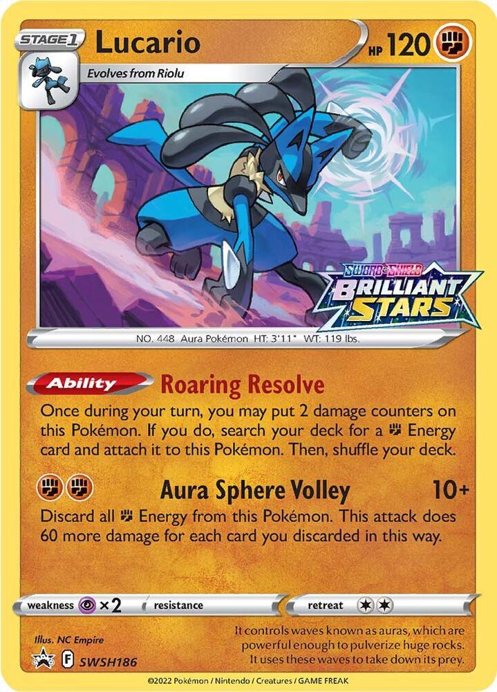 Lucario - SWSH186 - SWSH: Sword & Shield Promo Cards (SWSD)