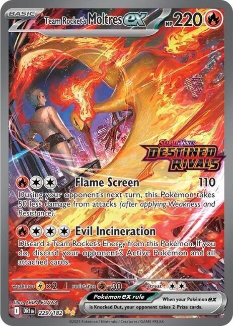 Moltres ex del Team Rocket - 229/182 (Sello de Rivales Destinados) - Tarjetas y productos varios (MCAP)