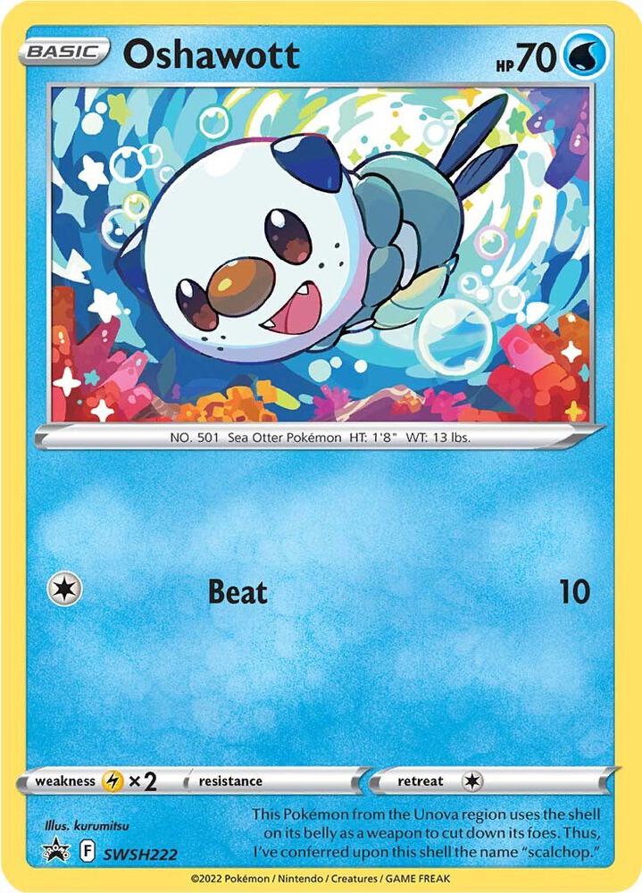 Oshawott - SWSH222 - SWSH: Sword & Shield Promo Cards (SWSD)