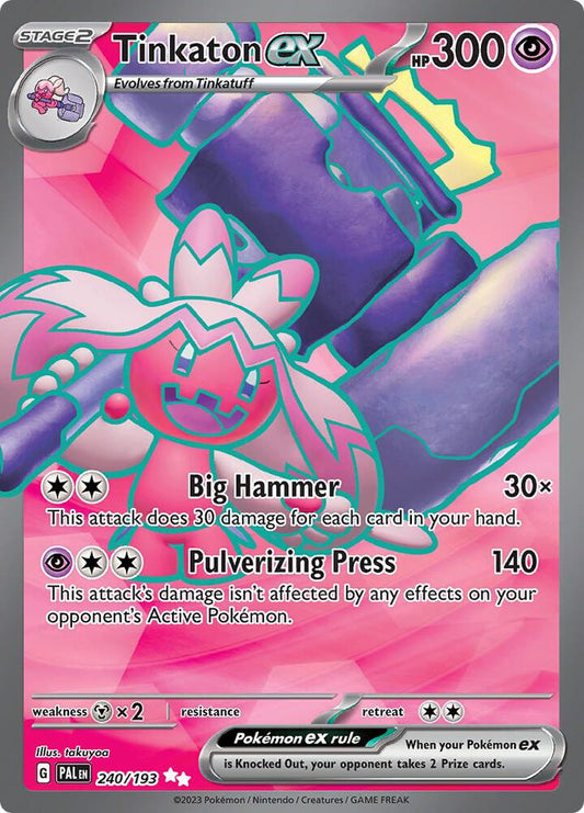 Tinkaton ex - 240/193 - SV02: Paldea Evolved (PAL)