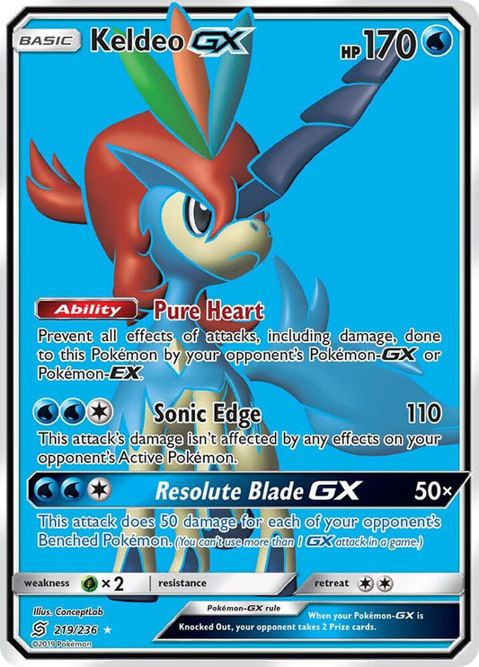 Keldeo GX (Arte completo) - SM - Mentes Unificadas (SM11)