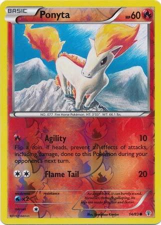 Ponyta [Reverse Holo] #14 Pokemon Generations