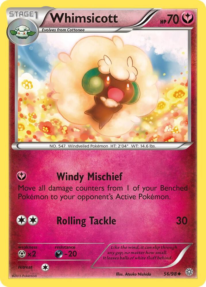 Whimsicott - XY - Ancient Origins (AOR) reverse holo