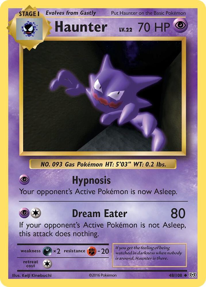 Haunter - XY - Evolutions (EVO) reverse