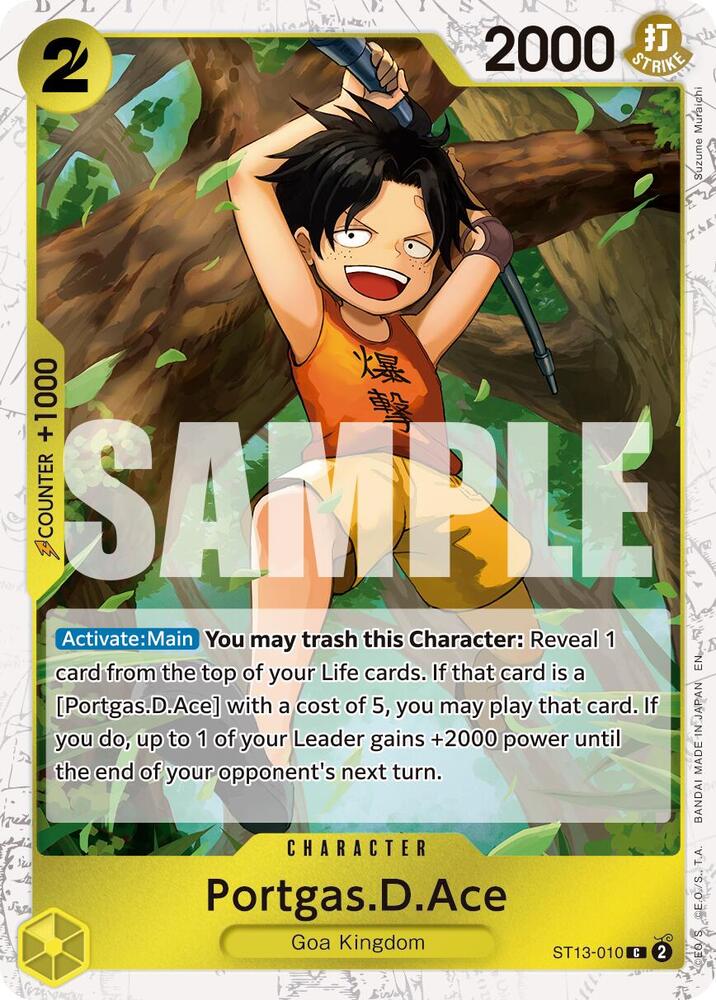 Portgas.D.Ace - ST13-010 (Pirate Foil) - Premium Booster -The Best- Vol. 2 (PRB-02)