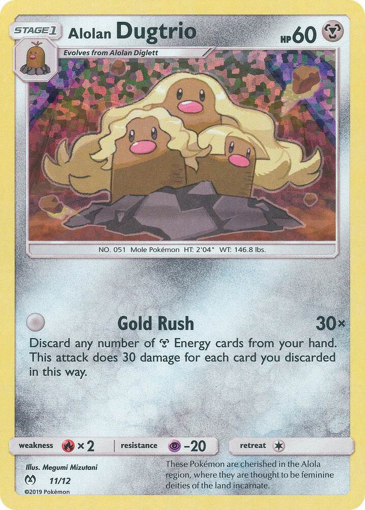 Alolan Dugtrio - 11/12 - McDonald's Promos 2019 (M19)
McDonald's Promos 2019