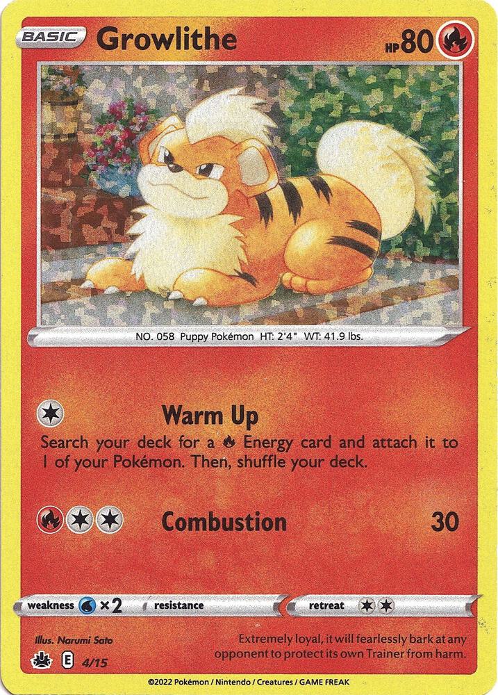 Growlithe - 4/15 - McDonald's Promos 2022 (M22) español
