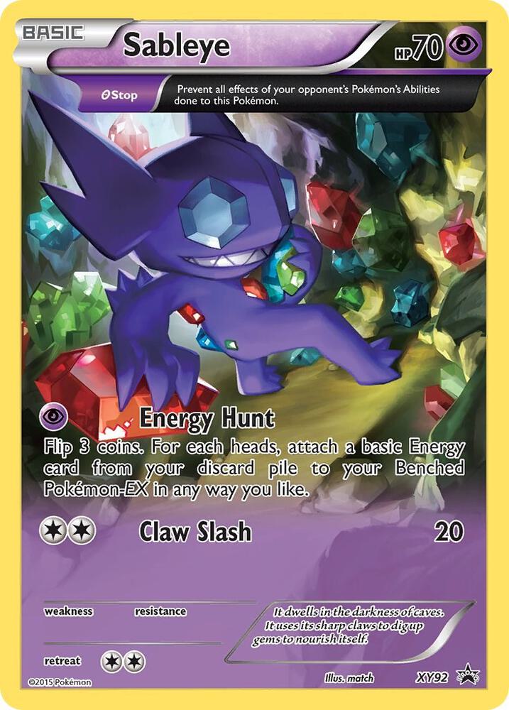 Sableye - XY92 - XY Promos (PR)