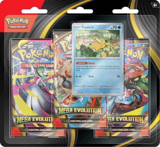 Mega Evolution 3 Pack Blister [Psyduck] - ME01: Mega Evolution (MEG)