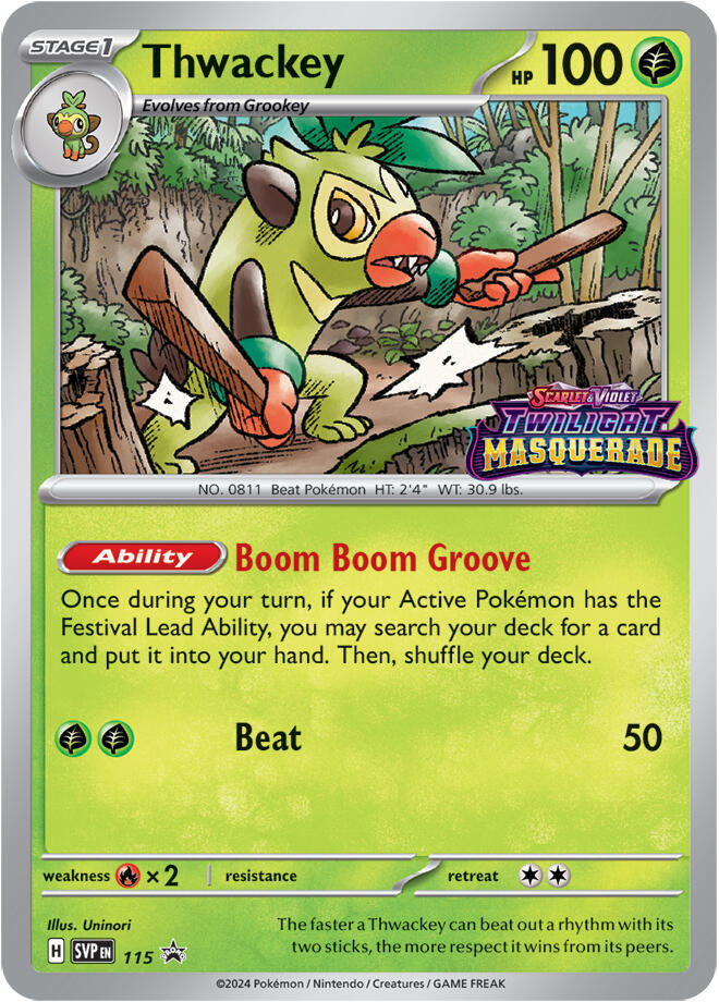 Thwackey - 115 - SV: Scarlet & Violet Promo Cards (SVP)spñ