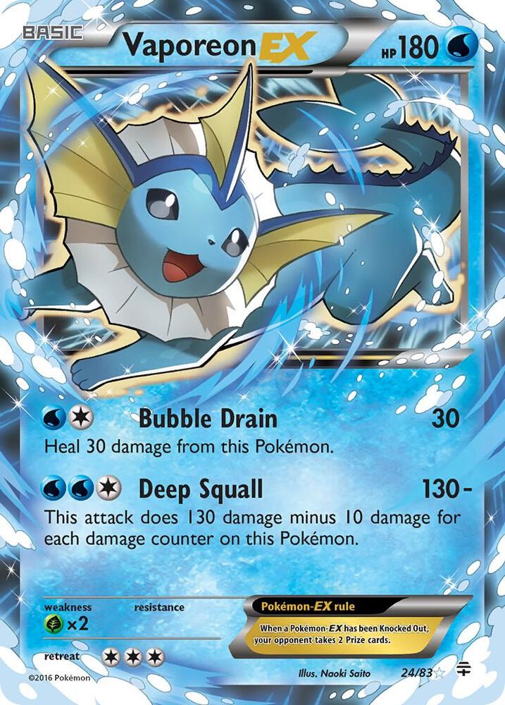 Vaporeon EX - Generations (GEN)