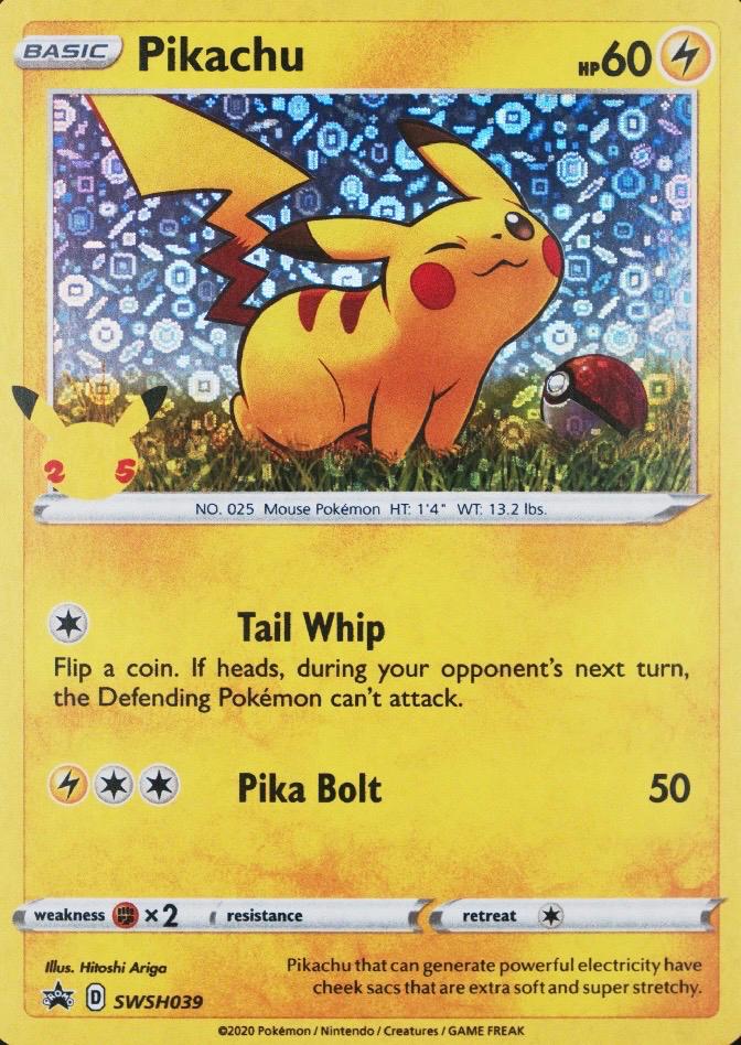 Pikachu #SWSH039 Pokemon Promo LP