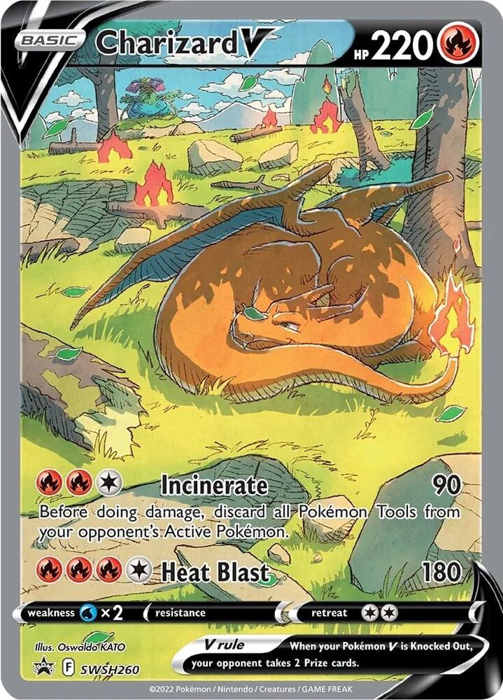 Charizard V- SWSH260 - SWSH: Sword & Shield Promo Cards (SWSD)