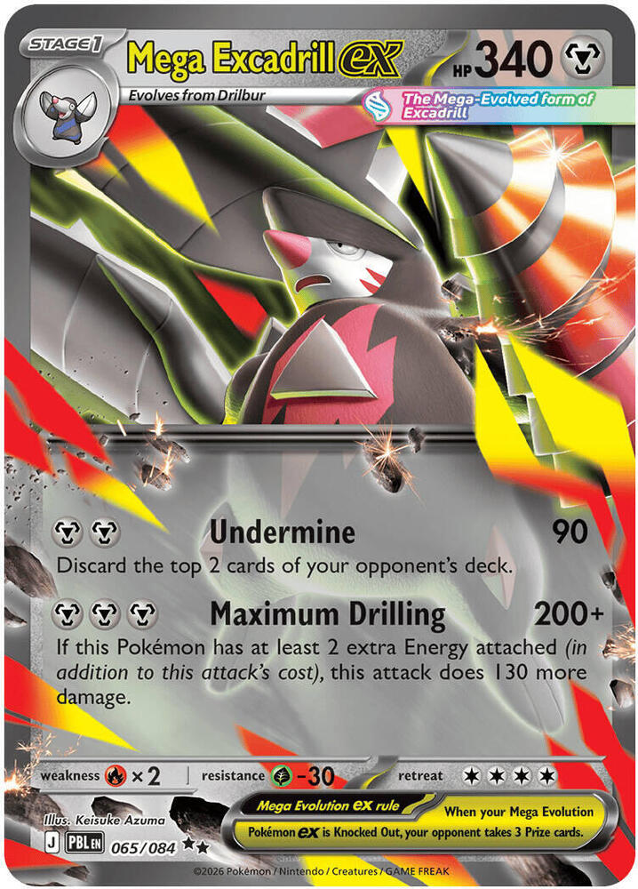 Mega Excadrill ex - 065/084 - ME05: Pitch Black (PBL)