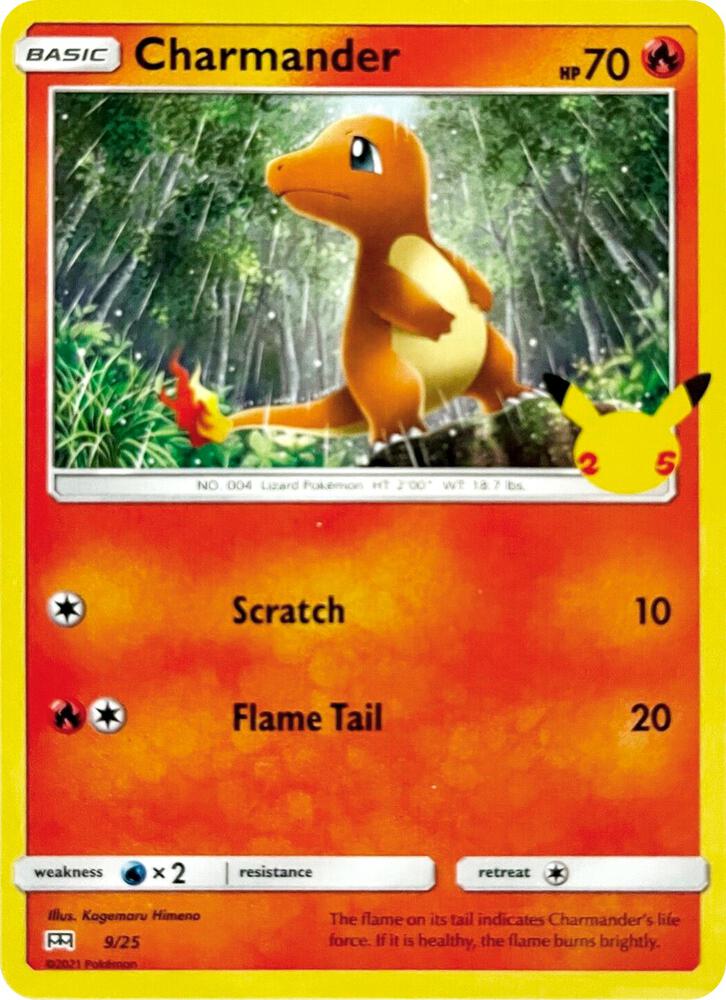 Charmander - 9/25 - McDonald's 25th Anniversary Promos (M21)