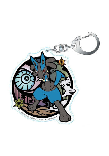 Llavero acrilico Lucario pokemon center kirie series