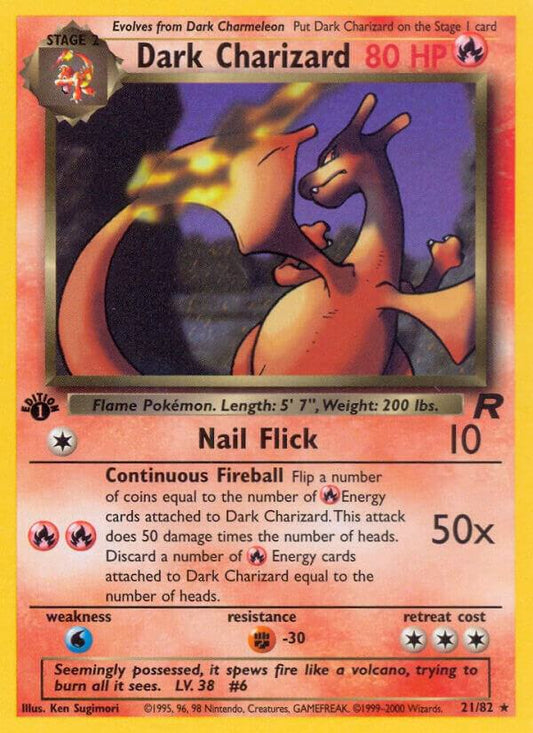 Dark Charizard (21) - Team Rocket (TR)LP