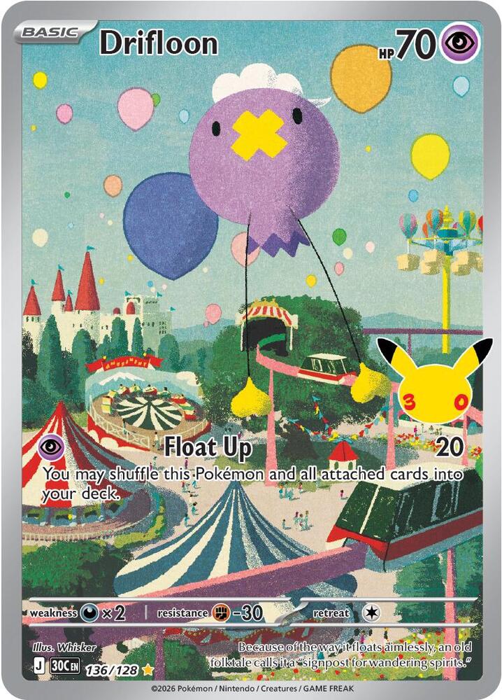 Drifloon - 136/128 - ME: 30th Celebration (30C)
ME: 30th Celebration