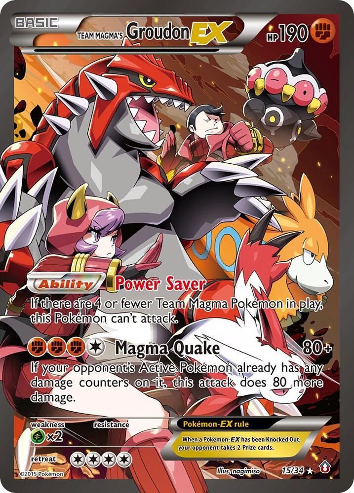 Groudon EX del Equipo Magma - Doble Crisis (DCR) LP