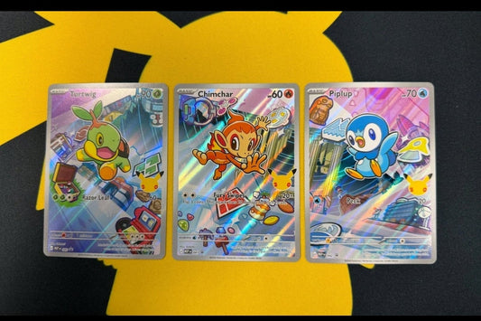 Piplup, Chimchar, Turtwig MEP 040, 041, 042 NM First Partner Promo 30th Gen 4