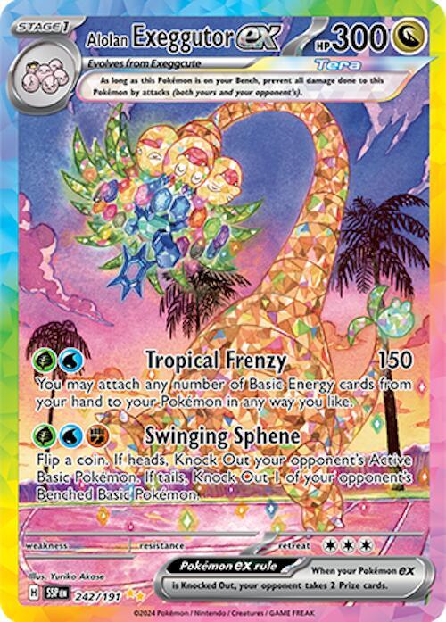 Alolan Exeggutor ex - 242/191 - SV08: Surging Sparks (SV08)