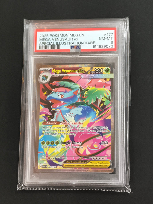 PSA 8 Mega Venusaur ex - 177/132 - ME01: Mega Evolution (MEG)